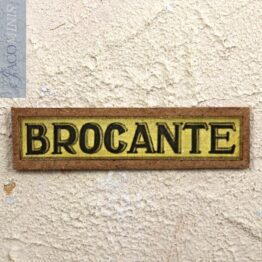 BS 050-B - Shop Sign Brocante in Ochre - Brocante Specials