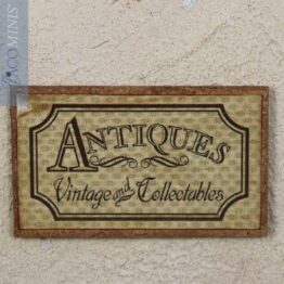 BS 051-A - Shop Sign Antiques in Green and Yellow - Brocante Specials