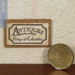 BS 052-B - Small Shop Sign Antiques in Sand - Brocante Specials
