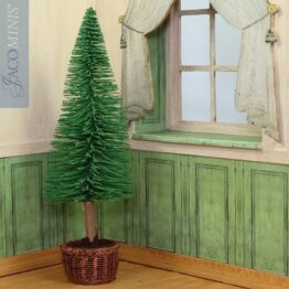 CMS 18-D - Christmas Tree in Brown Basket Small - Christmas Season