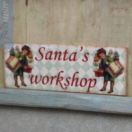 CMS 20-A - Decoration Board Santas Workshop - Christmas Season