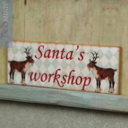 CMS 20-D - Decoration Board Santas Workshop - Christmas Season