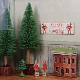 CMS 23-E - Large Decoration Board Santas Workshop - Christmas Season