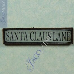 SVP 10-B - Decoration Board Santa Claus Lane in Vintage Blue - Santa Village