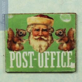 SVP 16-A - Green Christmas Post Office Decoration Board - Santa Village
