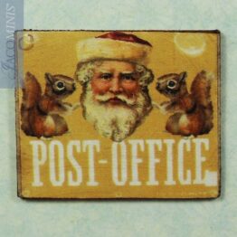 SVP 16-B - Yellow Christmas Post Office Decoration Board - Santa Village