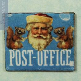 SVP 16-C - Blue Christmas Post Office Decoration Board - Santa Village