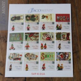 SVP-K 01 - Set of 12 Christmas Postcards Kit - Santa Village