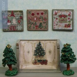 VC 11-A - Set of 3 decoration Boards - Vintage Christmas