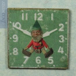 XM 08-C - Light Green Christmas Decoration Board Gnome - Vintage Christmas
