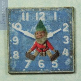 XM 09-C - Blue Christmas Decoration Board Gnome - Vintage Christmas