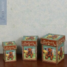 SV-K 02-B - Set of 3 Boxes with Gingerbread Man Design Kit - Santa Village