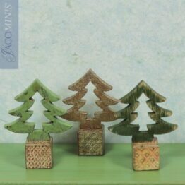 SVW-K 02-C - Set of 3 Christmas Trees on Toy Block Kit - Santa Village 2
