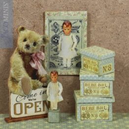 VTA 17-E - Doll on Toy Block - Vintage Toys A