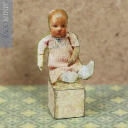 VTA 17-F - Doll on Toy Block - Vintage Toys A