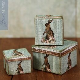 E 01-B - Set of 3 Easter Bunny Boxes Kit - Easter