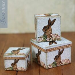 E 01-D - Set of 3 Easter Bunny Boxes Kit - Easter