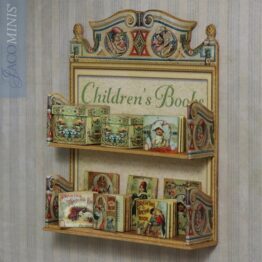 BSC C 001-A - Decorated 2 Shelves Wall Cabinet - Children Books