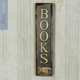 BSC S 02-G - Small Grey Shop Sign Books - Book Shop Specials