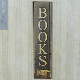 BSC S 02-K - Large Grey Shop Sign Books - Book Shop Specials
