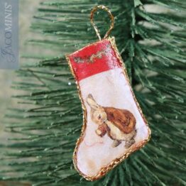 CP 19-C - Christmas Stocking with Red Top - Christmas with Peter Rabbit & Friends