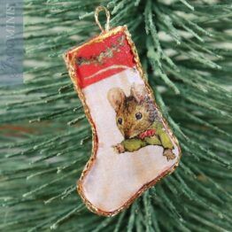 CP 19-I - Christmas Stocking with Red Top - Christmas with Peter Rabbit & Friends