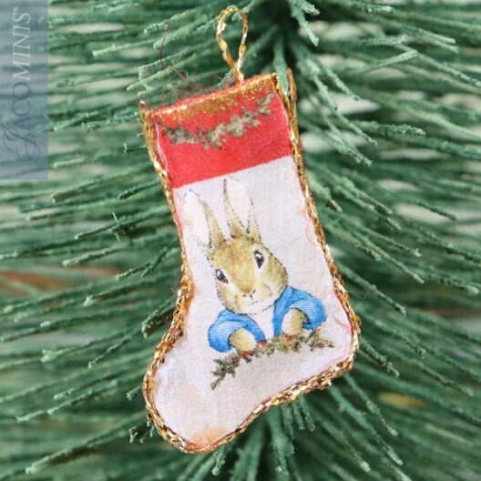 CP 19-K - Christmas Stocking with Red Top - Christmas with Peter Rabbit & Friends