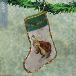 CP 20-K - Christmas Stocking with Green Top - Christmas with Peter Rabbit & Friends