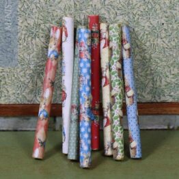CP 23-B - Set of 8 Rolls of Gift Wrapping Paper - Christmas with Peter Rabbit & Friends