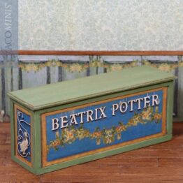 CPB 01-B - Medium Shop Counter with Beatrix Potter Christmas Decoration - Christmas with Peter Rabbit & Friends - Blue