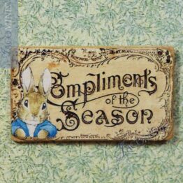 CPB 06-A - Decoration Board - Christmas with Peter Rabbit & Friends - Blue