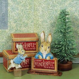 CPB 11-B - Shop Sign - Christmas with Peter Rabbit & Friends - Blue