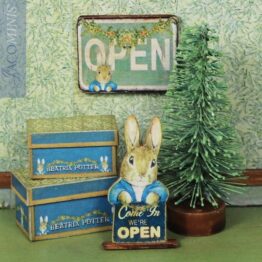 CPB 11-C - Shop Sign - Christmas with Peter Rabbit & Friends - Blue