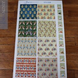 CP-K 05-B - Set of 8 Rolls of Gift Wrapping Paper with Gift Labels Kit - Christmas Peter Rabbit Kits & Graphics