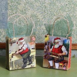 SVA 09-E - Set of 2 Christmas Gift Bags - Santa Village
