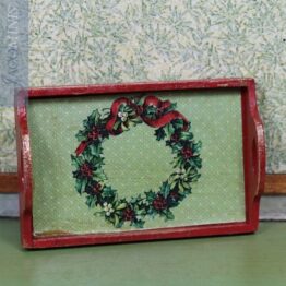 VC 21 03-A - Red Tray - Victorian Christmas