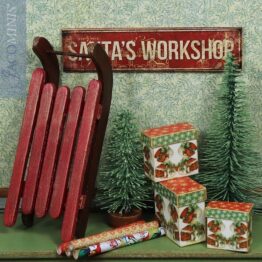 VC 21 04-A - Red Sledge - Victorian Christmas