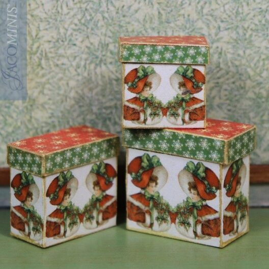 VC 21 05-C - Set of 3 Boxes - Victorian Christmas