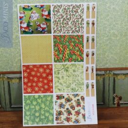 VC 21-K 04-B - Gift Wrapping Paper plus Labels Kit - Victorian Christmas Kits