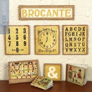 BS 055-A - Small Shop Sign & in Yellow - Brocante Specials