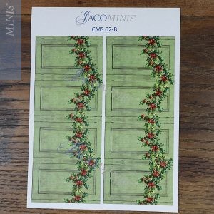 CMS 02-B - Interior Paneling Graphic with Christmas Garland - Christmas Season