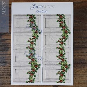 CMS 02-D - Interior Paneling Graphic with Christmas Garland - Christmas Season