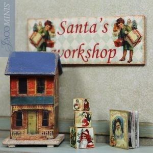 CMS 20-A - Decoration Board Santas Workshop - Christmas Season