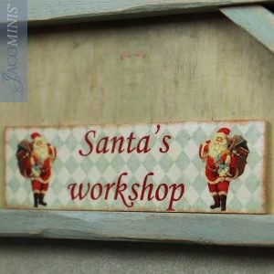 CMS 23-B - Large Decoration Board Santas Workshop - Christmas Season