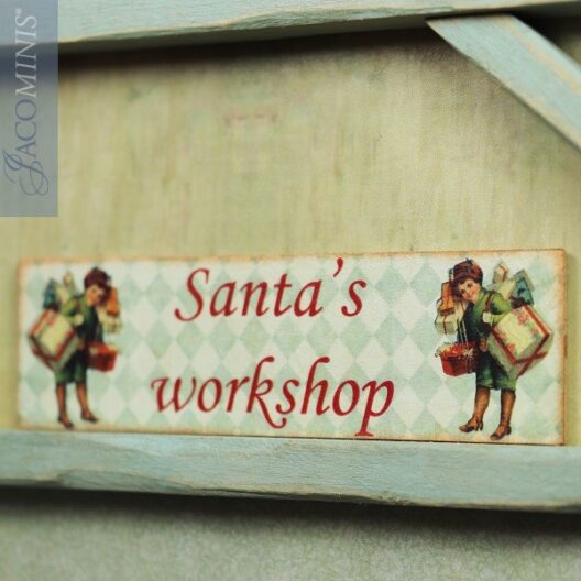 CMS 23-D - Large Decoration Board Santas Workshop - Christmas Season