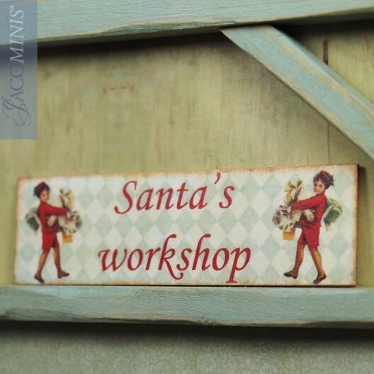 CMS 23-E - Large Decoration Board Santas Workshop - Christmas Season