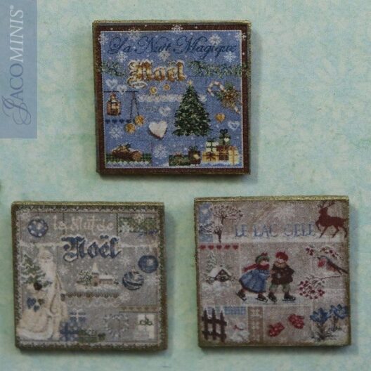 VC 11-B - Set of 3 decoration Boards - Vintage Christmas