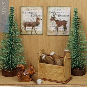 SVA 010-B - Set of 3 decoration Boards - Santa Village