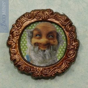 SVB 07-E - Picture in Round Frame - Santa Village