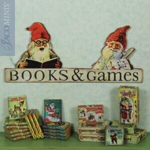 GBSV 03-F - Large Decoration Board Books & Games - Santa Village